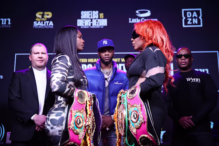‘She has a mean right hand’ Shields shows respect for Crews-Dezurn ahead of title fight