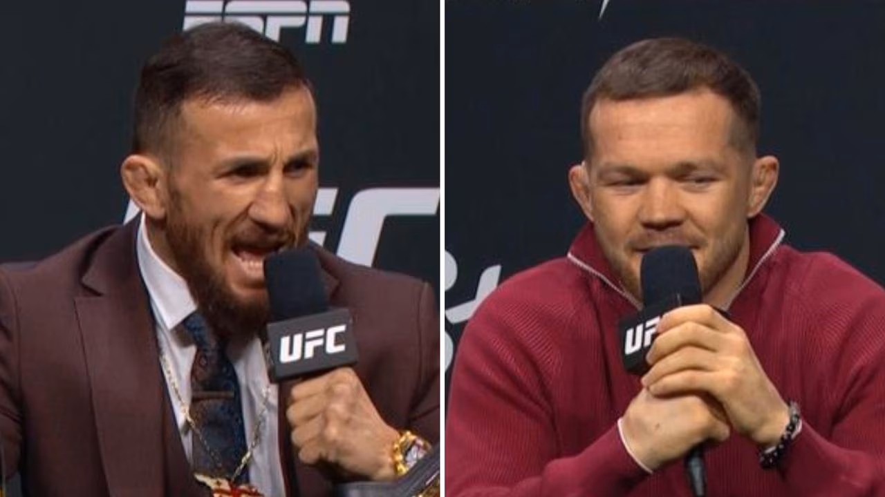 ‘You are better than this!’: Moment that set champ off in fiery presser as other UFC foes ‘bury hatchet’