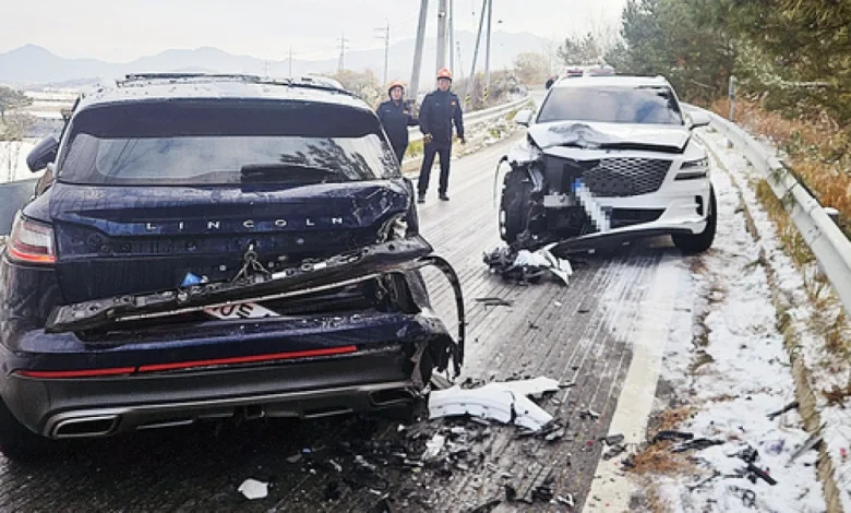 내일 전국 비, 그친 뒤 10도 급강하…대형사고 부르는 블랙아이스 '비상'